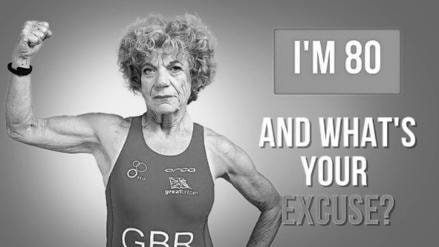 Edwina Brocklesby, British Ironman triathlete at age 74